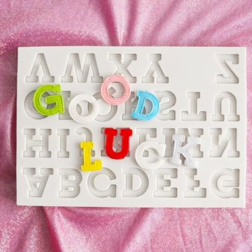 Capital Letter Silicone Mold Fondant Mould Cake Decorating Tools Chocolate Gumpaste Mold, Sugarcraft, Kitchen Accessories