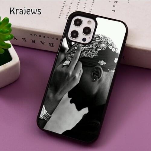 2Pac Tupac Shakur phone Case For iPhone 5 SE 2020 6S 7 8 Plus 12 mini 11 Pro X XR XS Max Samsung S8 S9 S10 coque Cover