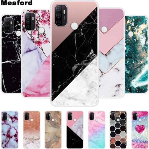 For OPPO A53 2020 Case Fashion Marble silicon Soft TPU Back Cover For OPPO A53S 2020 Phone Cases for OPPO A53 5G A73 5G Funda