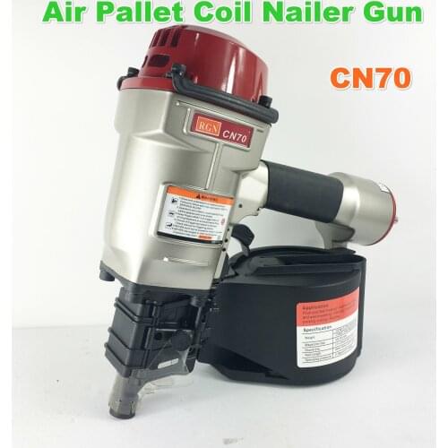 CN70 Air Nail Rolling Gun Tray Straight Thread Gun Air Roll Nailer Nail Gun For Wood Pallet Packaging Box Wood Crate Cable Coil