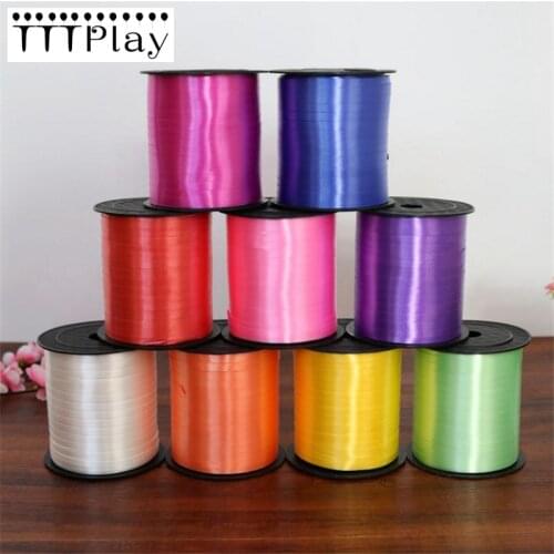 250 Yards Colorful DIY Balloon Ribbon Plastic Roll Birthday Party Wedding Decoration Curling Balloon Ribbon Accessories Supplies