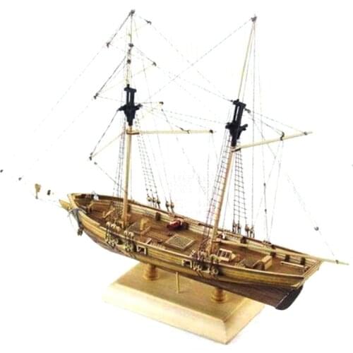 1:70 New Port Wooden Sailing Boat Model DIY Kit Ship Assembly Classical Handmade Wooden Sailing Boats Children Toys Gift