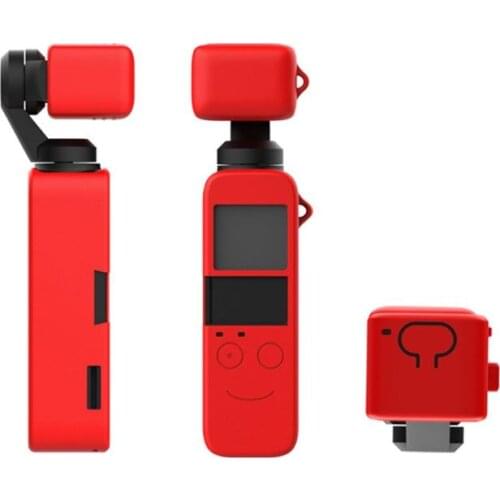DJI OSMO POCKET Protector Silicone Case+Lens Protective Cover with Neck Strap Lanyard for Osmo Pocket Handheld Gimbal Camera