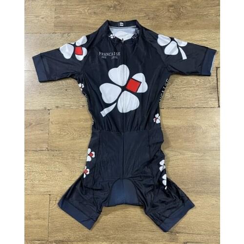LASER CUT Skinsuit 2021 FDJ TEAM NAVY BLUE Bodysuit SHORT Cycling Jersey Bike Bicycle Clothing Maillot Ropa Ciclismo