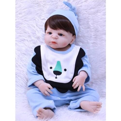 Bebe 22" NPK full silicone reborn baby dolls lifelike boy girl dolls reborn child real doll toys bonecas