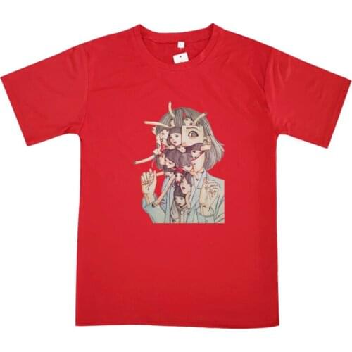 Fashion Summer Tomie Junji Ito Cartoon Funny Cat Women Harajuku Ulzzang TShirt Femal 90s Girls Graphic Tee Casual Daily Clothing