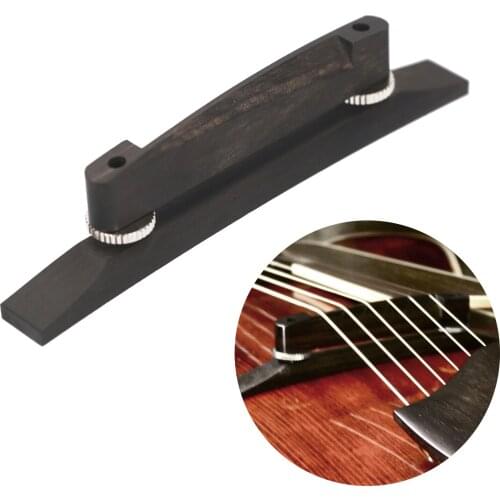 Muslady Jazz Guitar Bridge Floating Archtop Bridge for Archtop Guitars Guitar Accessories with Adjustable Thumbwheel