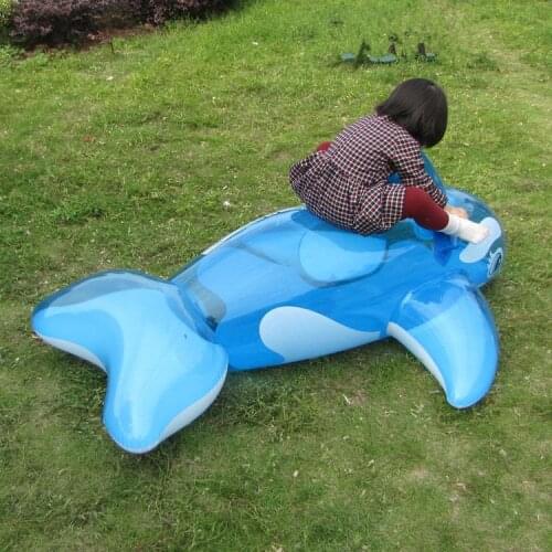 Pool inflatableGiant Blue Whale Inflatable Outdoor Summer Childrens Ride-on Beach Floating Boat Outdoor Toy Swimming Ring Pool