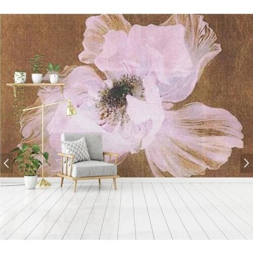 Custom 3d papel de parede mural European, simple flower for living room bedroom sofa background home decor wallpaper