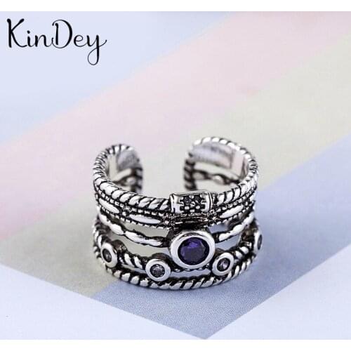 2021 New Brand Crystal Eyes Rings For Women Wedding Engagement Charm Knuckle Rings Men Vintage Jewelry Romantic Party Gift