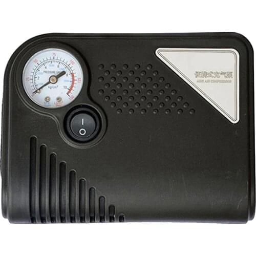 Portable 12V DC Car Tire Inflator Mini Electric Air Compressor Pump Black ABS for Car Motorbike RV SUV ATV