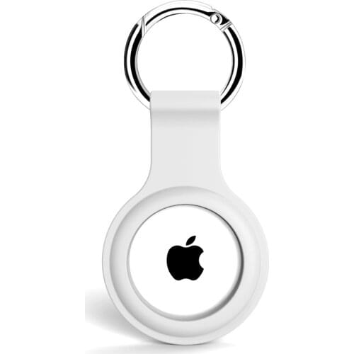 Silicone Cover Case with Keychain for Apple Airtag Protective Shell For Airtags Locator Tracker Anti-lost Air Tag Accessories