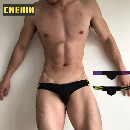 High Quality Solid Cotton Breathable CMENIN Gay Men Sexy Underwear Thong Men Jockstrap Mens Underpants Mens Thongs And G strings