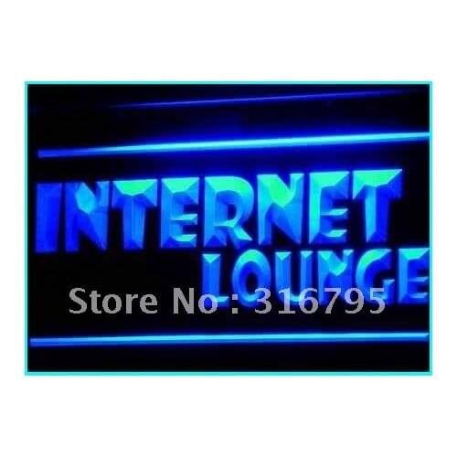 I327 Internet Lounge Cafe Shop Access LED Neon Light Light Signs On/Off Switch 20+ Colors 5 Sizes