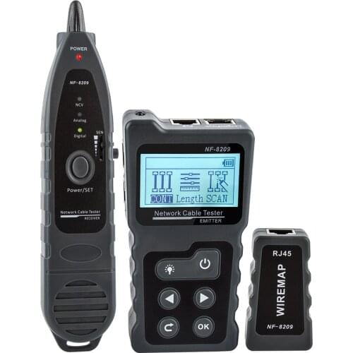 Lan tester PoE Checker Inline LCD Network Cable Tester PoE Voltage and Current Tester with Cable Tester checker the Ethernet