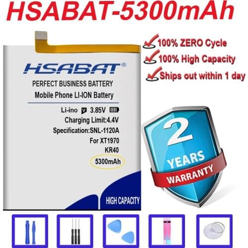 Top Brand 100% New 4600mAh KR40 Battery for Motorola Moto One Vision XT1970 XT2013-1 XT1970-1 Smart Phone in stock