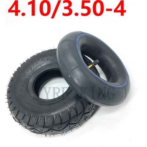 Thickened 4.10/3.50-4 Inner Tube Outer Tire for 47/49CC Motorcycle Scooter Mini Quad Dirt Pit Bike ATV Go-Kart Chunky Tyre Parts