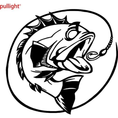 10.8*10CM Creative Fish Car Sticker Vinyl Car Styling Fashion Personality Creative Motorcycle SUVs Car Window Stickers