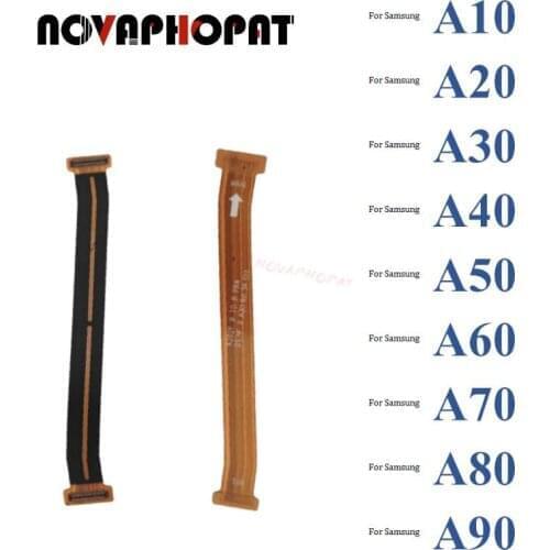 Novaphopat Main Motherboard Board LCD Display Connector Flex Cable For Samsung Galaxy A10 A20 A30 A40 A50 A60 A70 A80 A90 10pcs