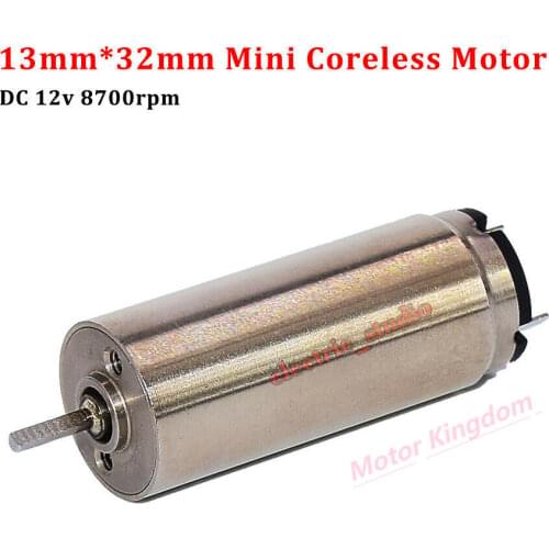 1332 13mm DC 6V~12V 8700rpm Coreless Electric Motor Sunskin Rotary Tattoo Machine Engine,Dental Medical Motor