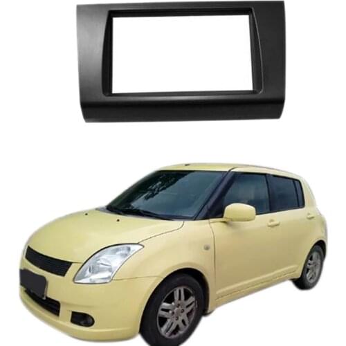 2 Din Audio Panel DVD Navigation Panel Frame Car Fascias Stereo Radio Panel for Suzuki Swift 2005-2010