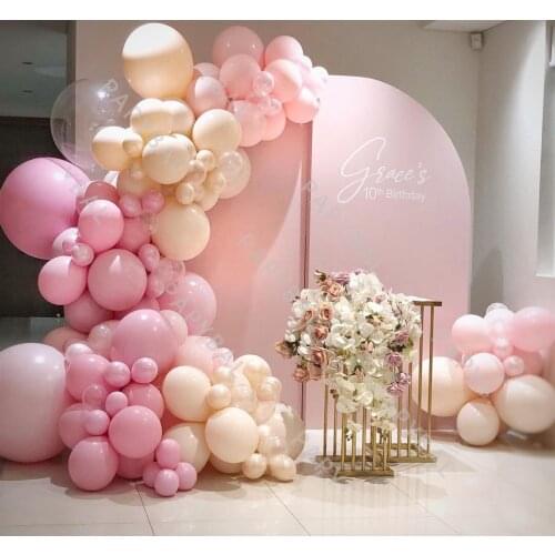 30pcs 10inch Pink White Thick Matte Latex Balloon Avocado Green Ballon Baby Shower Birthday Event Party Wedding Decorations