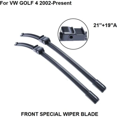 Car Wipers For Volkswagen For VW GOLF 4 2002-Present 21''+19''A Auto Replacement Parts Rubber Wiper Accessories