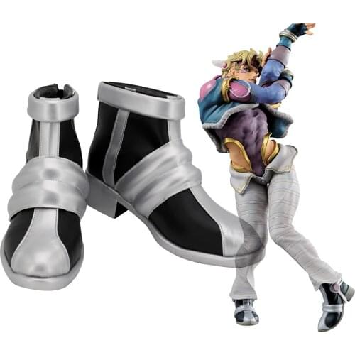 JoJos Bizarre Adventure Cosplay Shoes Caesar Anthonio Zeppeli Boots Custom Made Any Size