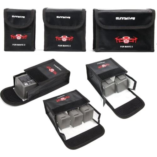 For DJI Mavic 2 Pro/Zoom Drone Lipo Battery Case Explosion-proof Safe Storage Bag Fireproof Protective Box Radiation Protection