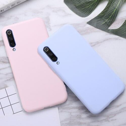 Candy Color For Xiaomi Mi9 Lite Case Shockproof Soft Silicone TPU Cover For Mi 9 Lite Case xiaomi mi9 lite Pro SE Fundas 100