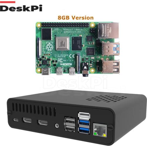DeskPi Pro Set-top Box GPIO Extension Header Infrared Receiving Module With 2GB / 4GB / 8GBRaspberry Pi BoardFor Raspberry Pi 4