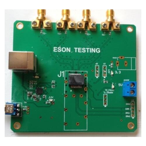 For SFP fiber module test board code board light source board SFP+ read and write code board 10g test board