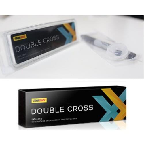 Double Cross by Mark Southworth (1 X Stamper + 1 Heart Stamper) Magic Tricks Magician Close Up Street Illusion Prop X Transfer