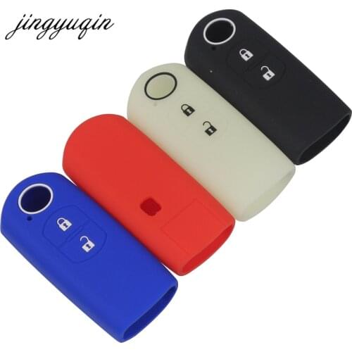 Jingyuqin Silicone Car Key Cover Case Car Styling For Mazda For Mazda CX-5 /CX5 Axela / Mazda 6 Atenza CX-7 CX-9 MX5