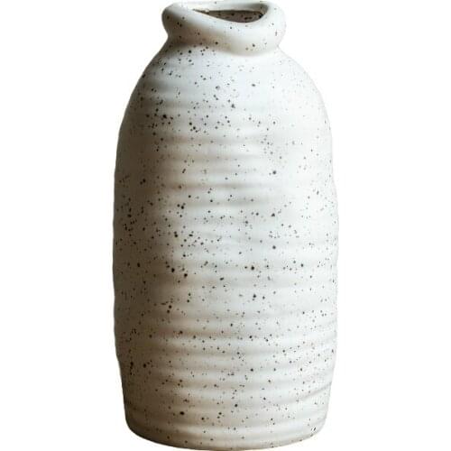 Handmade Ceramic Vase Nordic Creative Dried Flowers Flower Arrangement Living Room TV Cabinet Domestic Ornaments Lucky vases