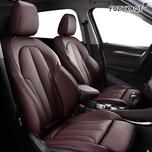 FUZHKAQI make Custom Leather car seat cover For Chrysler 300C PT Cruiser Grand Voager Sebring Automobiles Seat Covers car seats