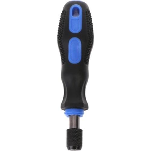 Multi-function 1/4\" 6.35mm Non-slip Dismountable Screwdriver Handle With Soft Rubber