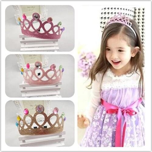 Fashion children Princess tiara crown inlaid diamond crown headband hair accessories Christmas gift