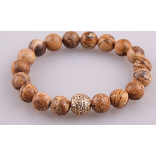 MOODPC Hot Sale Jewelry Micro Zircon Pave Ball Stone Bracelet