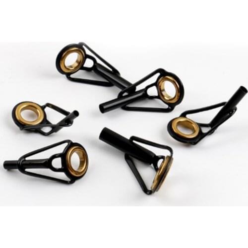 3-4.5mm Fishing Rod Guide Tip Repair Kit Set DIY Eye Rings Steel Ceramics Line Guide Rings Fishing Tools
