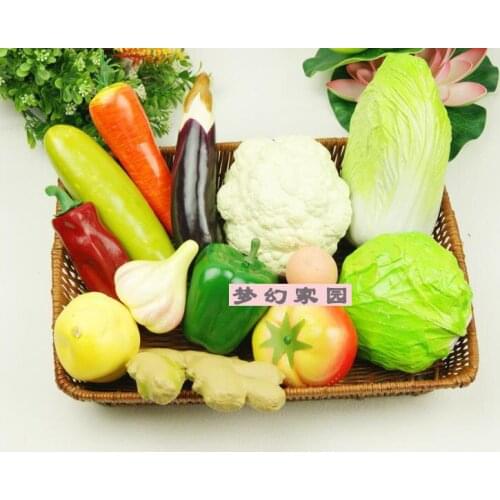 Artificial vegetable model bundle fake fruit set kitchen cabinet photography props decoration Min. Order US$11
