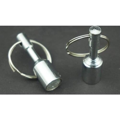 Pack of 2) Magnetic Hook Chain Key Holder Keep Keychains, Ring Holder Jewelry Rack Hook - Without Drilling - Attached to Any Me