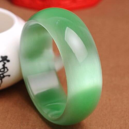Natural Jade Bangle Bracelet Fine Hand-Carved Charm Jadeite Jewelry Fashion Accessories Round Bangle Women
