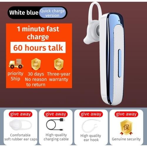 Earphone Handsfree Business Bluetooth HD Headphone With Mic Wireless Bluetooth Headset For Drive Travel Noise Reduction Working