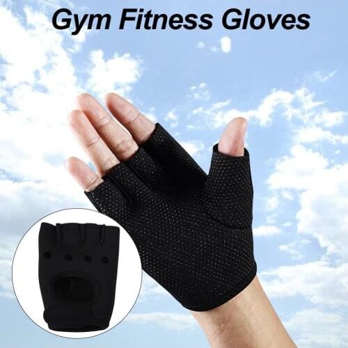 New 1 Pair Weight Lifting Training Gloves Women Fitness Sports Body Building Gym Fitness Hand Palm Protector Gloves