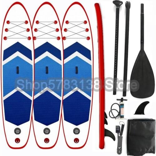 2021 New Inflatable Paddle Board 305*76*15cm Surfboard With Accessories Portable Fishing Boat Floating Mattress Surf Board Cheap
