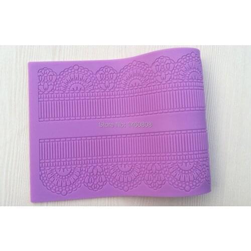 New 398*170 mm CT-408 Silicone Cake Fondant Decorating Tools, Silicone Lace Mold, Silicone Cake Baking Mat