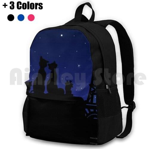 The Cats In Paris Outdoor Hiking Backpack Riding Climbing Sports Bag Aristocats Paris Cats Movies