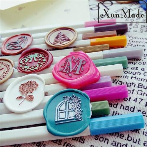 Color pen for wax seal stamp mark pen decoration wax seal metal gold color pen metallic