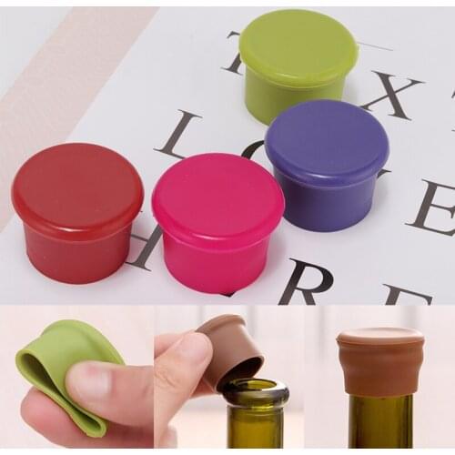 1pcs Silicone Wine Stoppers Leak Free Wine Bottle Sealers for Red Wine and Beer Bottle Cap